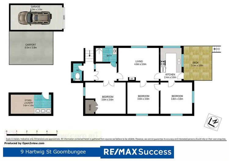 Floorplan of Homely house listing, 9 Hartwig Street, Goombungee QLD 4354