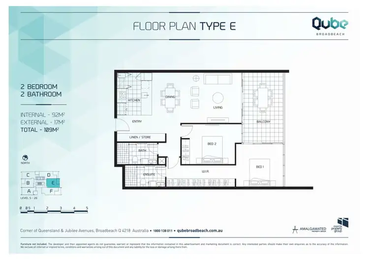 Floorplan of Homely unit listing, 5/31 Queensland Ave, Broadbeach QLD 4218