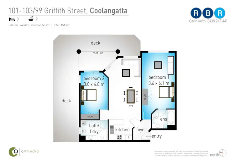 Floorplan of Homely apartment listing, 101-103/99 Griffith Street, Coolangatta QLD 4225