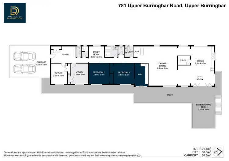 Floorplan of Homely rural property listing, 781 Upper Burringbar Rd, Upper Burringbar NSW 2483