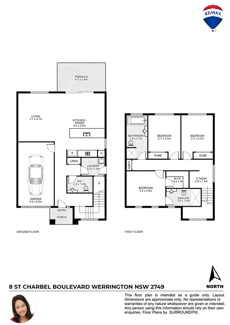 Floorplan of Homely house listing, 8 ST CHARBEL BOULEVARD, Werrington NSW 2747