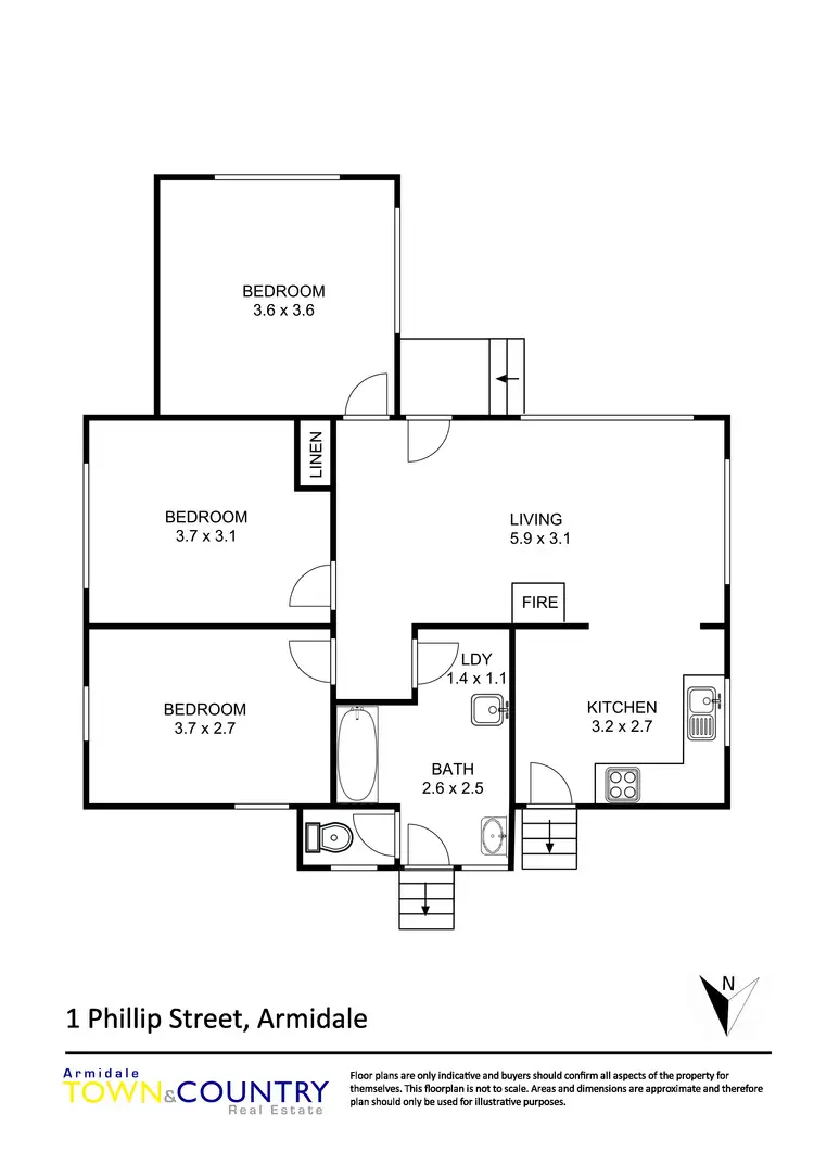 Floorplan of Homely house listing, 1 Phillip Street, Armidale NSW 2350
