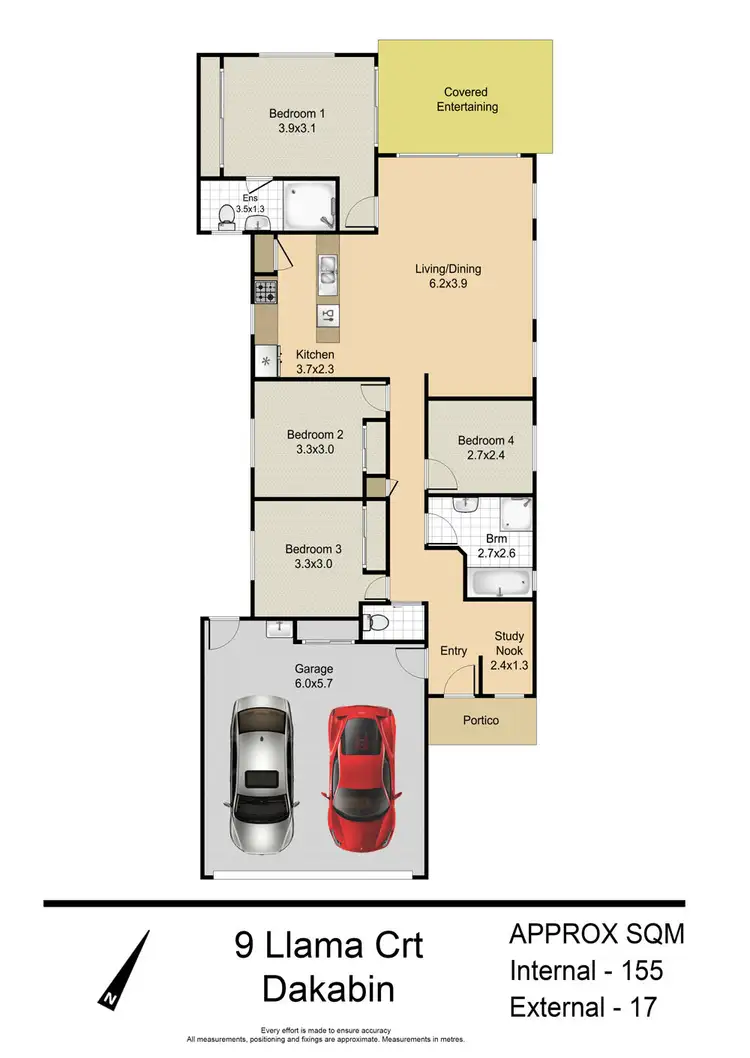 Floorplan of Homely house listing, 9 Llama Court, Dakabin QLD 4503
