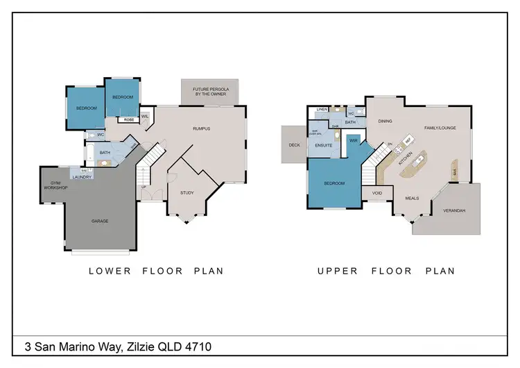 Floorplan of Homely house listing, 3 San Marino Way, Zilzie QLD 4710