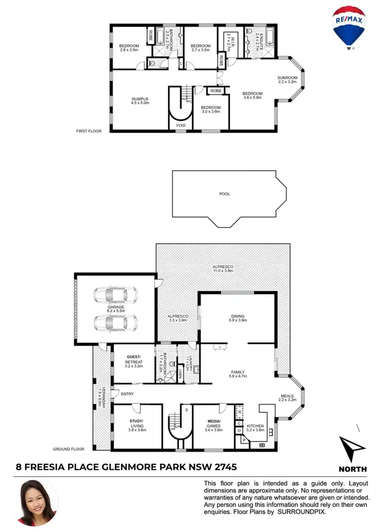 Floorplan of Homely house listing, 8 FREESIA PLACE, Glenmore Park NSW 2745