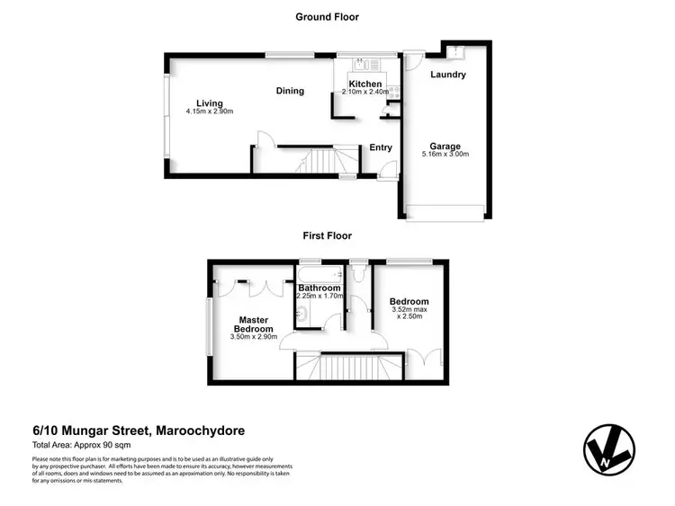 Floorplan of Homely townhouse listing, 6/10 Mungar Street, Maroochydore QLD 4558