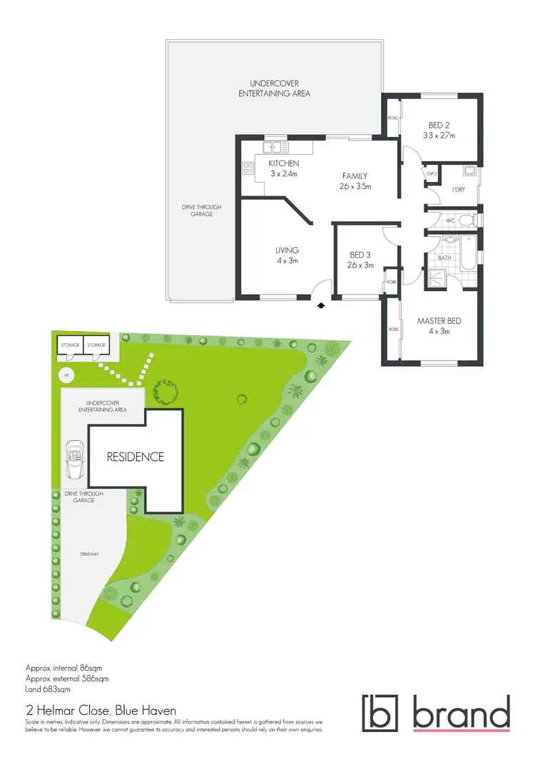 Floorplan of Homely house listing, 2 Helmar Close, Blue Haven NSW 2262