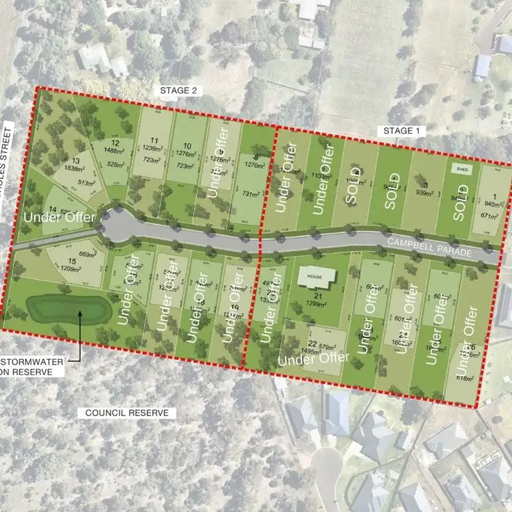 Floorplan of Homely land listing, Lot 15 The Woodlands on Campbell, Armidale NSW 2350