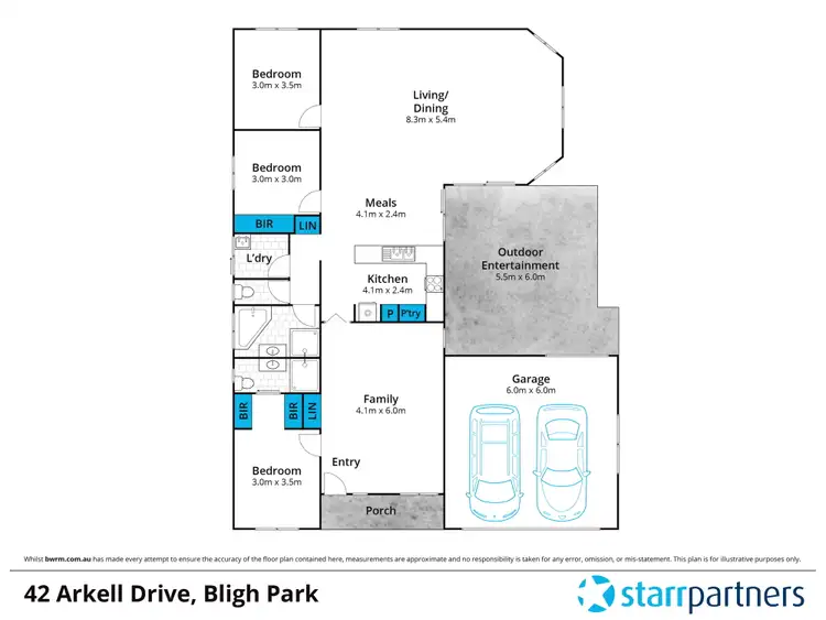 Floorplan of Homely house listing, 42 Arkell Drive, Bligh Park NSW 2756
