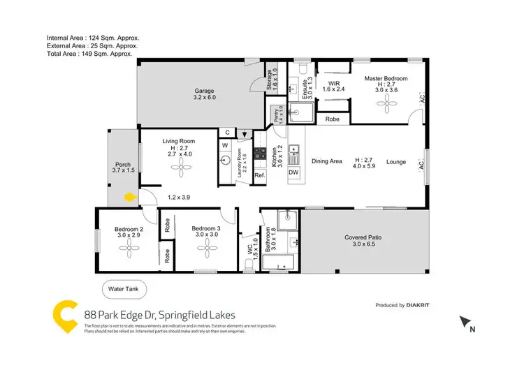 Floorplan of Homely house listing, 88 Park Edge Drive, Springfield Lakes QLD 4300