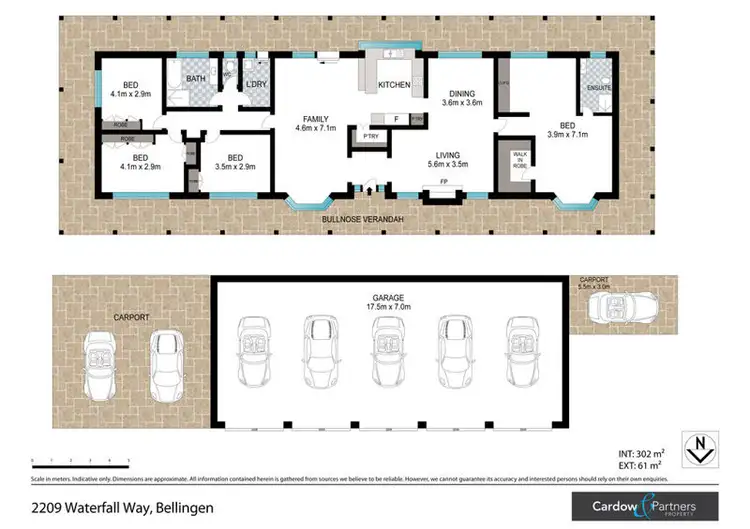 Floorplan of Homely rural property listing, 2209 Waterfall Way, Bellingen NSW 2454