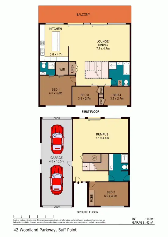 Floorplan of Homely house listing, 42 Woodland Parkway, Buff Point NSW 2262