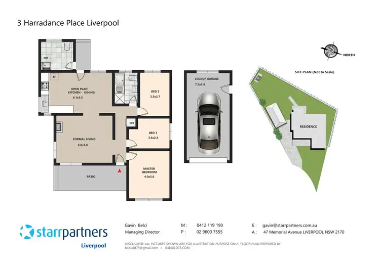 Floorplan of Homely house listing, 3 Harradance Place, Liverpool NSW 2170