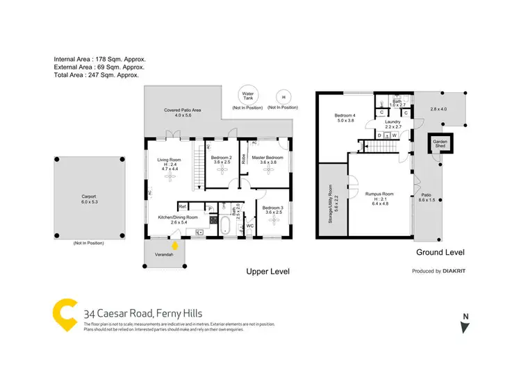 Floorplan of Homely house listing, 34 Caesar Road, Ferny Hills QLD 4055