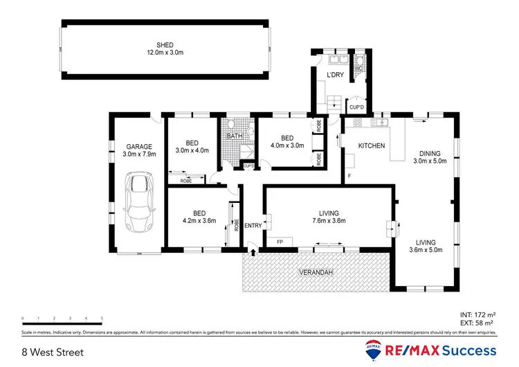 Floorplan of Homely house listing, 8 West Street, Oakey QLD 4401