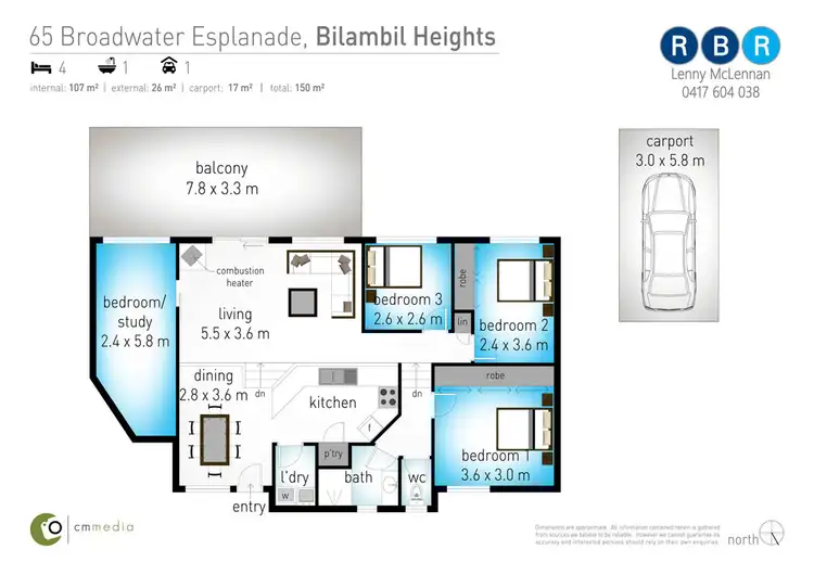 Floorplan of Homely house listing, 65 Broadwater Esplanade, Bilambil Heights NSW 2486