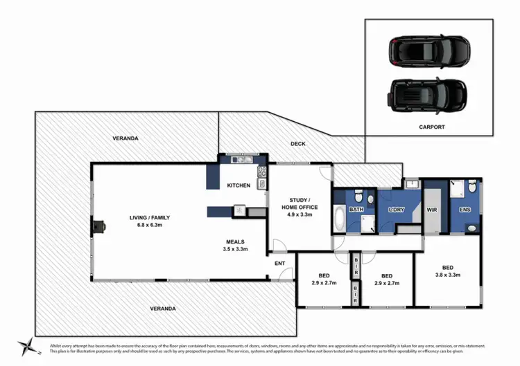 Floorplan of Homely rural property listing, 865 Dickins Road, Freshwater Creek VIC 3216
