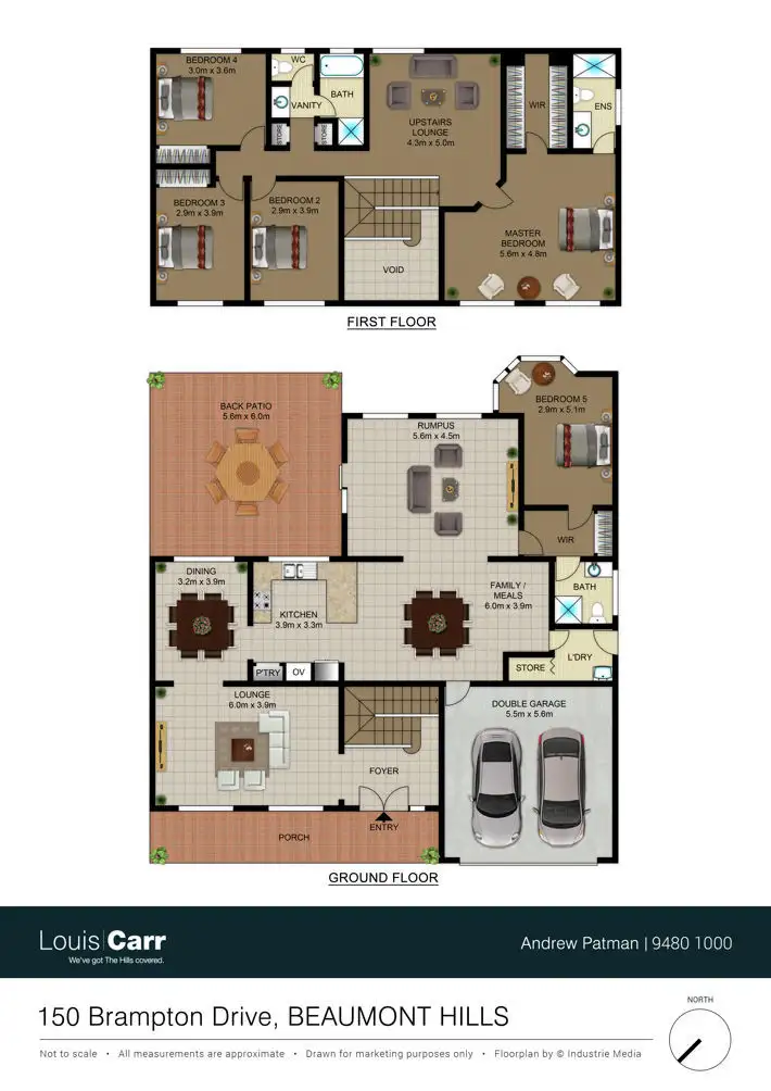Floorplan of Homely house listing, 150 Brampton Drive, Beaumont Hills NSW 2155