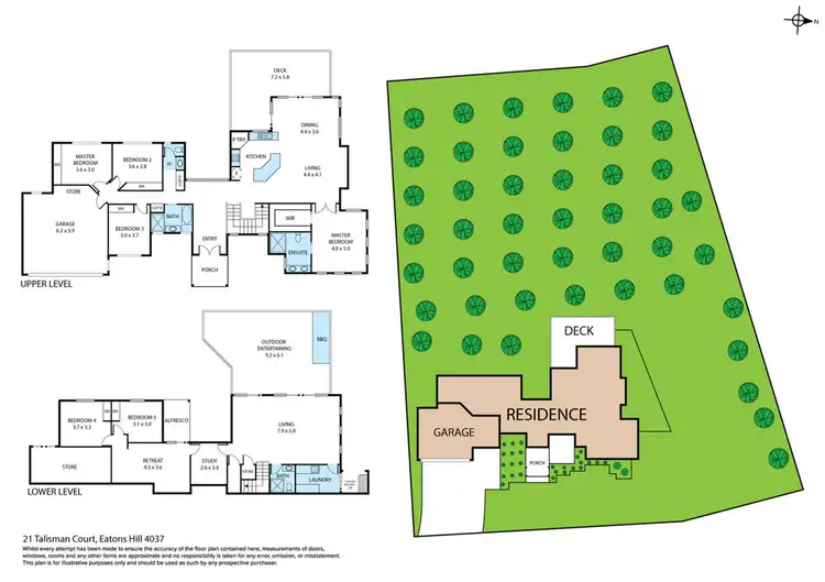 Floorplan of Homely house listing, 21 Talisman Ct, Eatons Hill QLD 4037