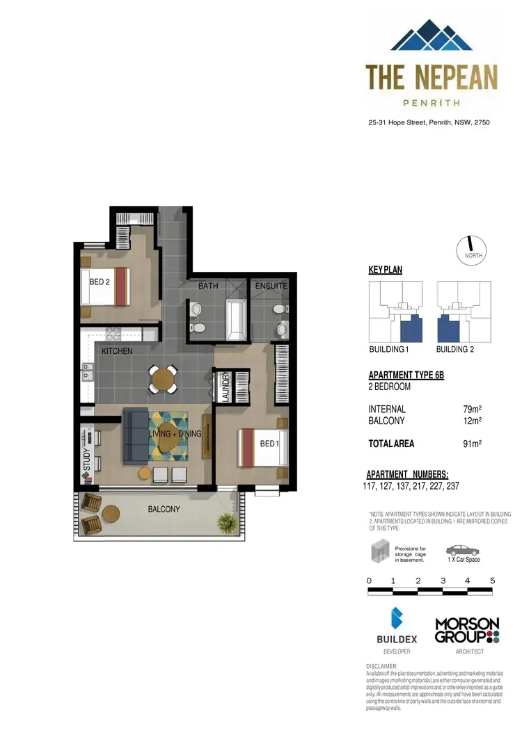 Floorplan of Homely unit listing, 227/25-31 Hope Street, Penrith NSW 2750