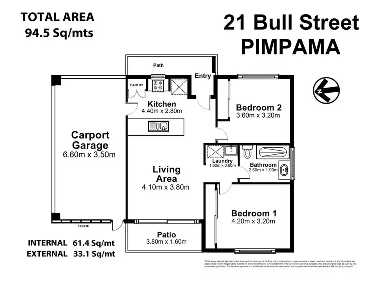 Floorplan of Homely house listing, 21 Bull Road, Pimpama QLD 4209