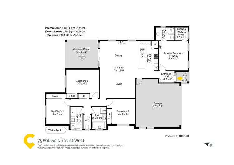 Floorplan of Homely house listing, 75 Williams Street West, Coalfalls QLD 4305