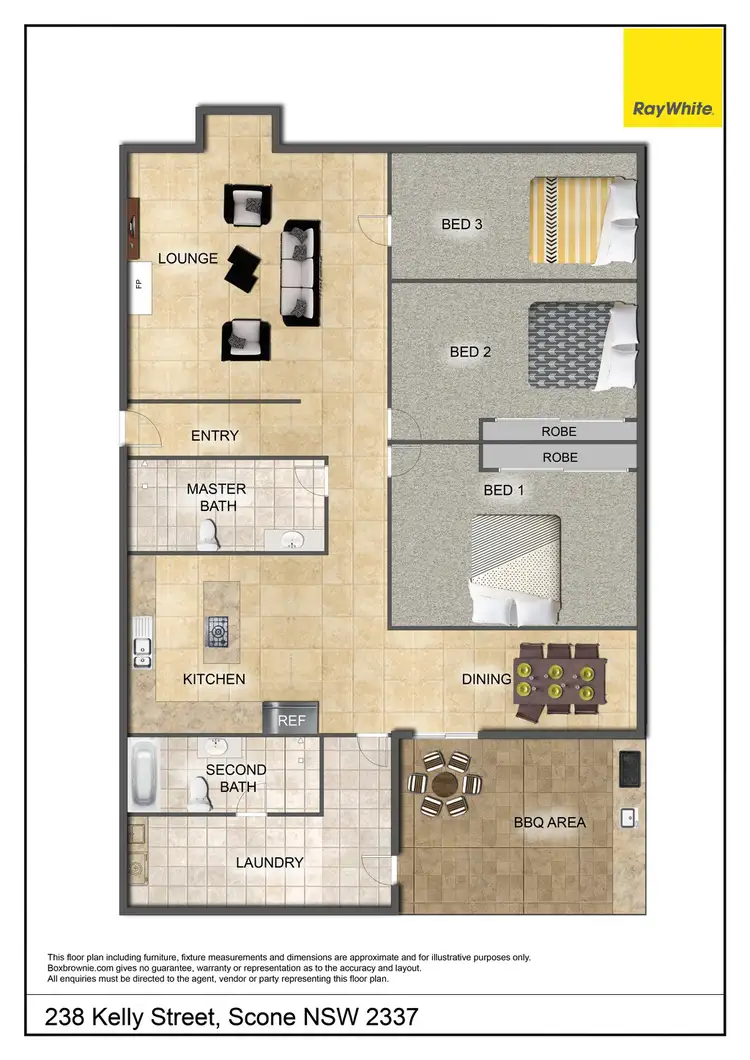 Floorplan of Homely house listing, 238 Kelly Street, Scone NSW 2337