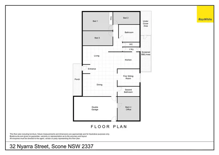 Floorplan of Homely house listing, 32 Nyarra Street, Scone NSW 2337