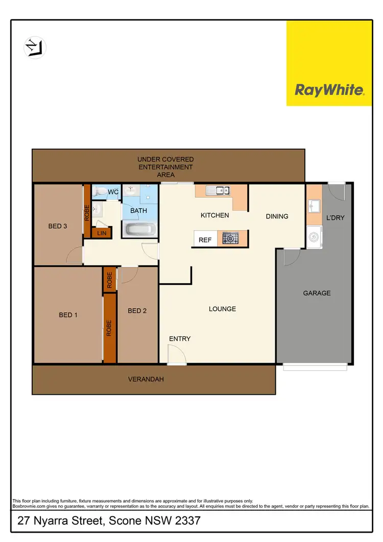 Floorplan of Homely house listing, 27 Nyarra Street, Scone NSW 2337