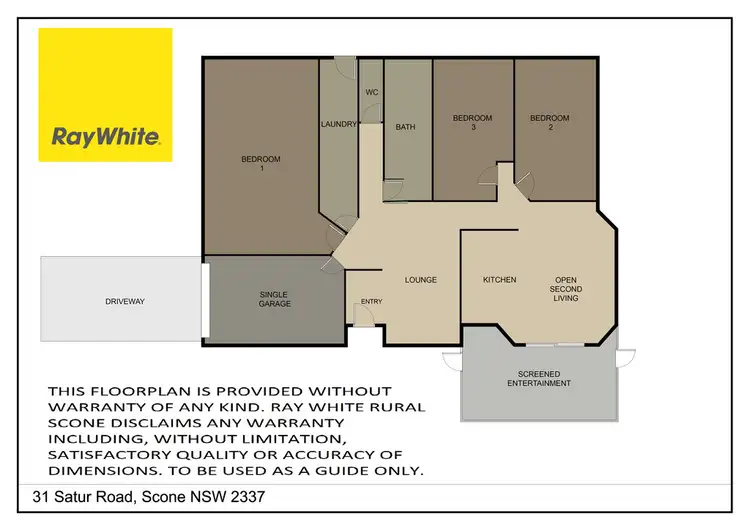 Floorplan of Homely house listing, 31 Satur Road, Scone NSW 2337