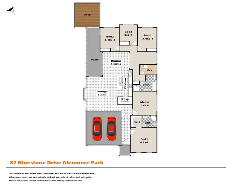 Floorplan of Homely house listing, 82 Bluestone Drive, Glenmore Park NSW 2745