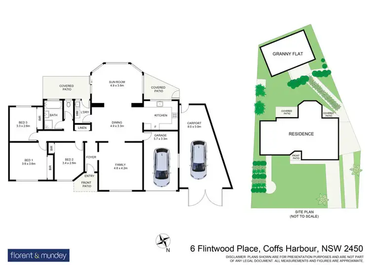 Floorplan of Homely house listing, 6 & 6A Flintwood Place, Coffs Harbour NSW 2450