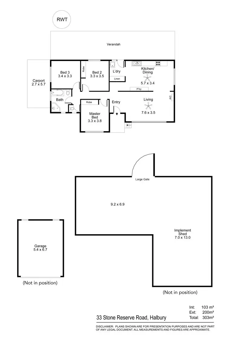 Floorplan of Homely house listing, 33 Stone Reserve Road, Halbury SA 5461