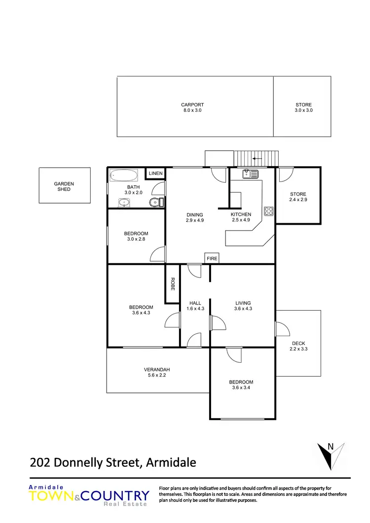 Floorplan of Homely house listing, 202 Donnelly Street, Armidale NSW 2350