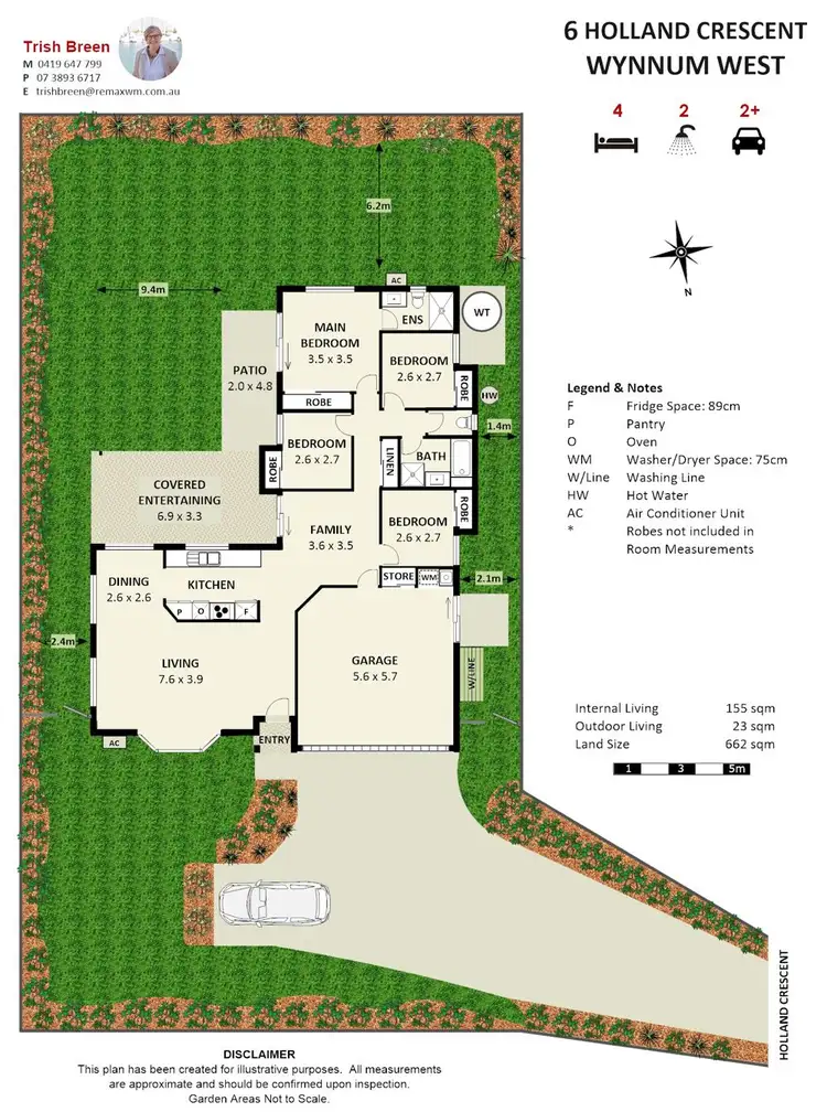 Floorplan of Homely house listing, 6 Holland Crescent, Wynnum West QLD 4178