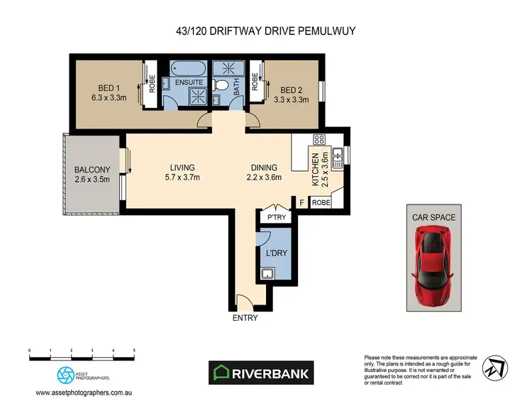 Floorplan of Homely unit listing, 43/120 Driftway Dr, Pemulwuy NSW 2145
