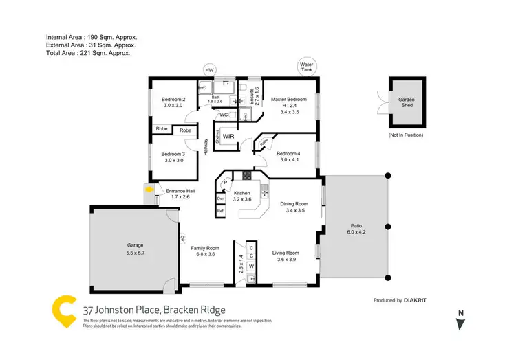 Floorplan of Homely house listing, 37 Johnston Place, Bracken Ridge QLD 4017