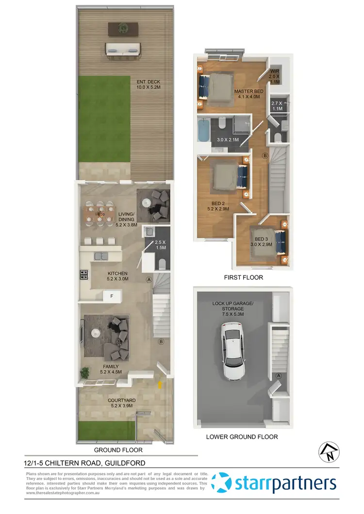 Floorplan of Homely townhouse listing, 12/1-5 Chiltern Road, Guildford NSW 2161