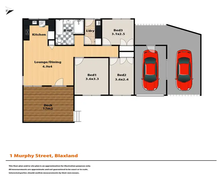Floorplan of Homely house listing, 1 Murphy Street, Blaxland NSW 2774