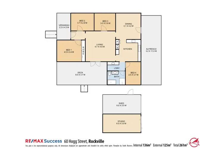 Floorplan of Homely house listing, 60 Hogg Street, Rockville QLD 4350