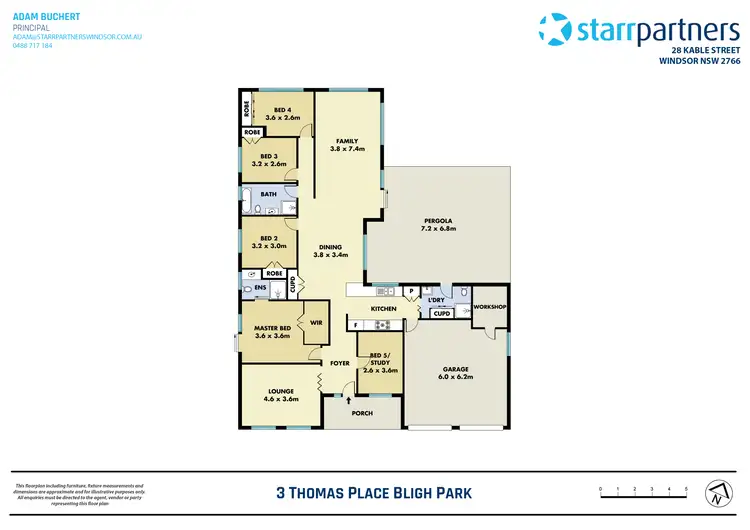 Floorplan of Homely house listing, 3 Thomas Place, Bligh Park NSW 2756