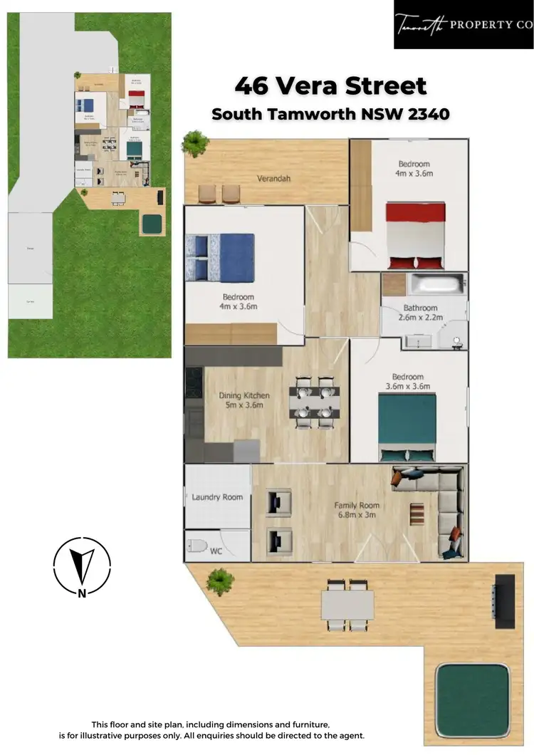 Floorplan of Homely house listing, 46 Vera Street, Tamworth NSW 2340