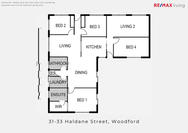 Floorplan of Homely rural property listing, 31-33 Haldane Street, Woodford QLD 4514