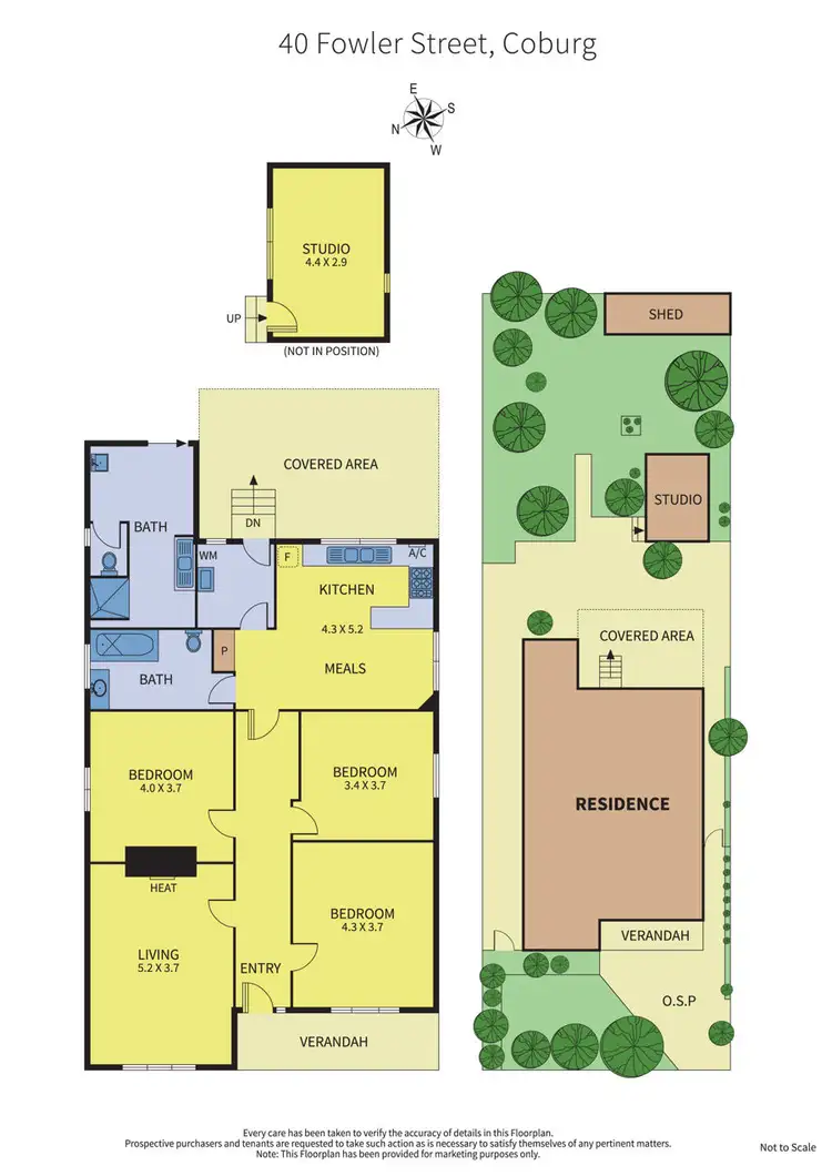 Floorplan of Homely house listing, 40 Fowler Street, Coburg VIC 3058