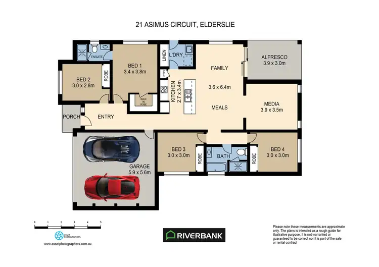 Floorplan of Homely house listing, 21 Asimus Circuit, Elderslie NSW 2570