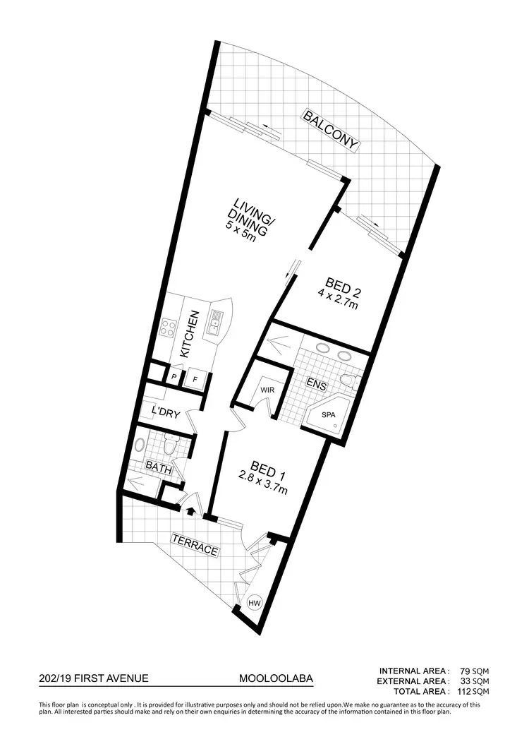 Floorplan of Homely apartment listing, 202/19 First Ave, Mooloolaba QLD 4557