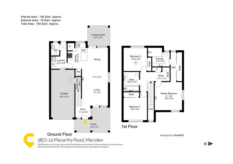 Floorplan of Homely townhouse listing, 38/2-24 Macarthy Rd, Marsden QLD 4132