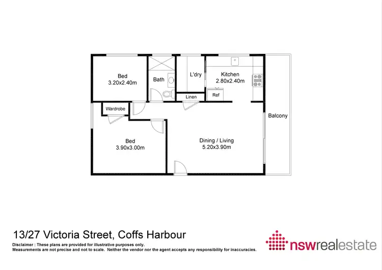 Floorplan of Homely unit listing, 13/27 Victoria Street, Coffs Harbour NSW 2450