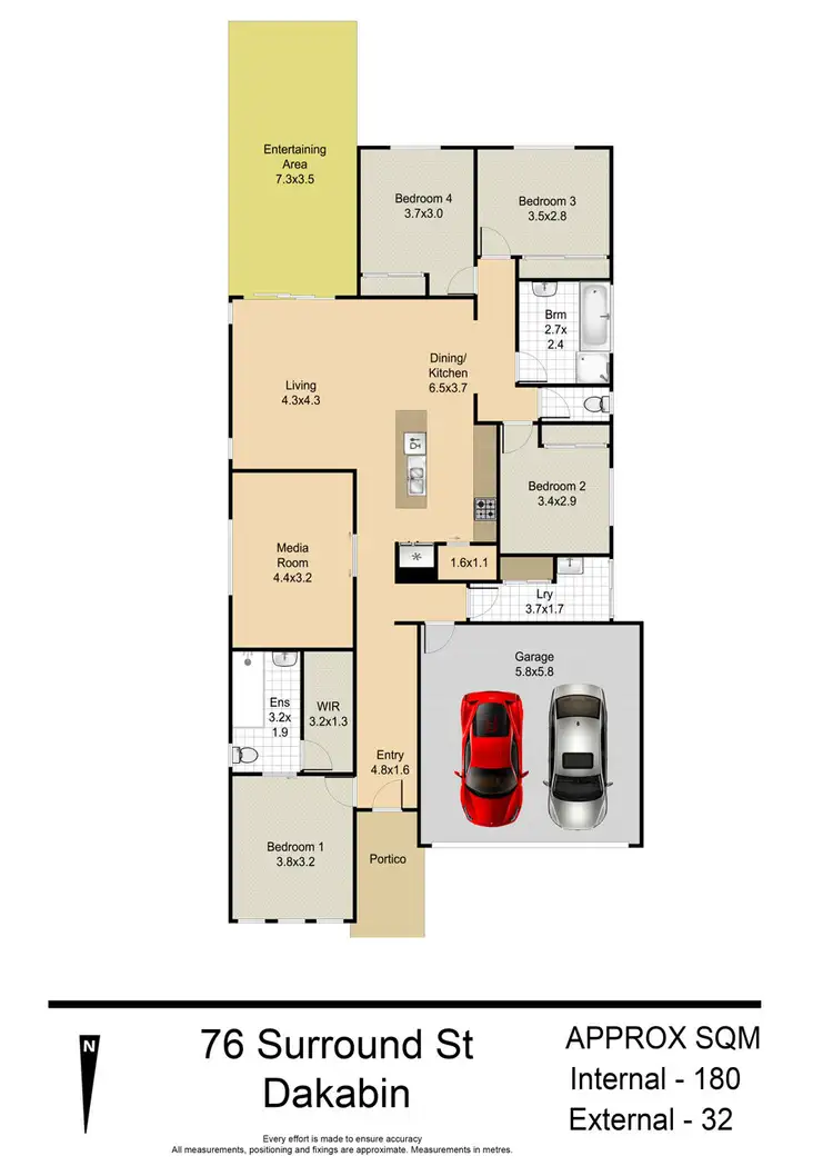 Floorplan of Homely house listing, 76 Surround Street, Dakabin QLD 4503