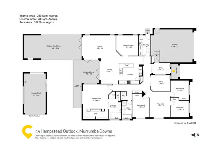 Floorplan of Homely house listing, 45 Hampstead Outlook, Murrumba Downs QLD 4503
